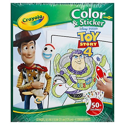 Crayola Toy Story 4 Sticker Book - Each - Image 1