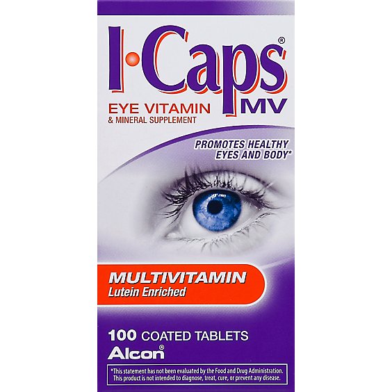 I Caps Mv Eye Vitamin And Mineral Supplement Tablets - 100 Count