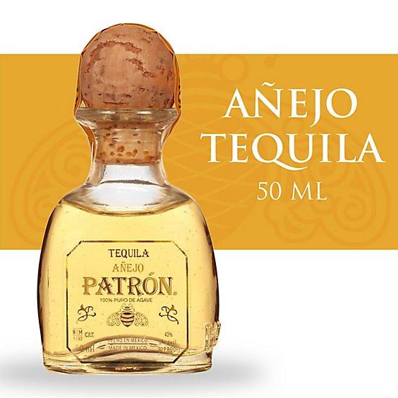 Patron Tequila Anejo 80 Proof - 50 Ml