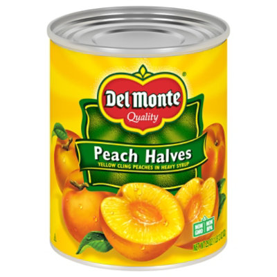 Del Monte Yellow Cling Halves In Heavy Syrup - 29 Oz