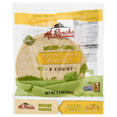 Non-Gmo White Corn Tortillas - 9.3 Oz
