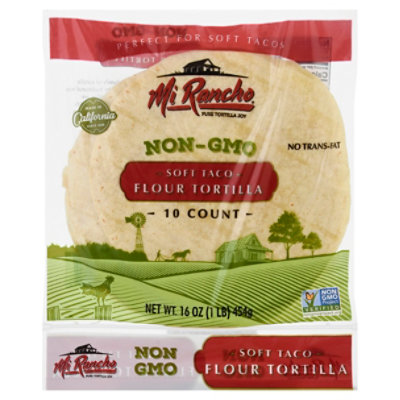 Non-Gmo Flour Tortillas - 16 Oz