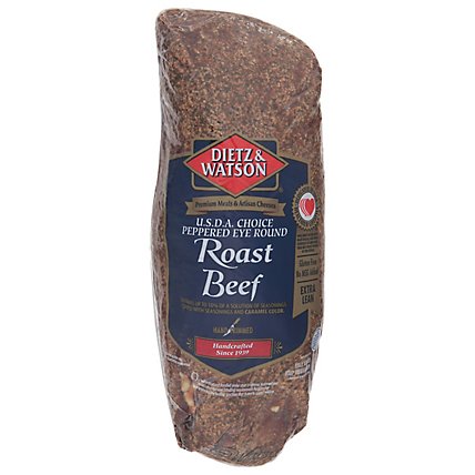 Dietz & Watson Peppered Eye Of Round Roast Beef - 0.50 Lb - Image 1