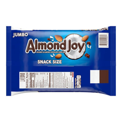 ALMOND JOY Coconut and Almond Chocolate Snack Size Halloween Candy Jumbo Bag - 20.1 Oz - Image 2