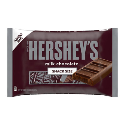 Hersheys Milk Chocolate Snack Size Halloween Candy Jumbo Bag - 19.8 Oz - Image 1