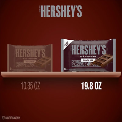 Hershey's Milk Chocolate Snack Size Candy Jumbo Bag - 19.8 Oz - Image 5