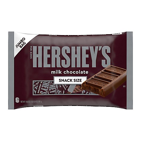 HERSHEYS Milk Chocolate Snack Size Jumbo Bag - 19.8 Oz