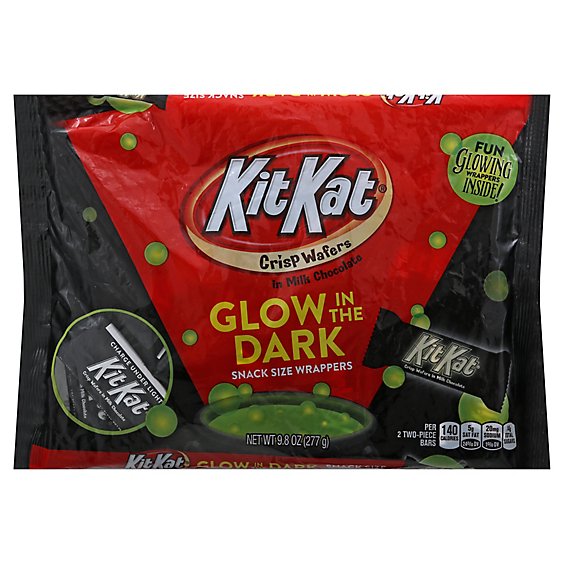 KIT KAT Crisp Wafers in Milk Chocolate Glow In The Dark Snack Size - 9.8 Oz