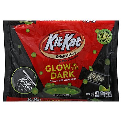KIT KAT Crisp Wafers in Milk Chocolate Glow In The Dark Snack Size - 9.8 Oz - Image 1