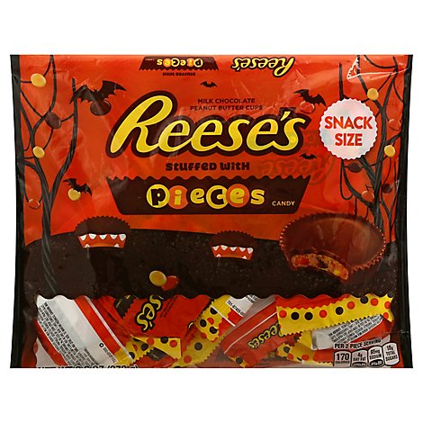 REESES Peanut Butter Cups Milk Chocolate Stuffed With Pieces - 9.6 Oz