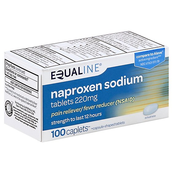 S Care Naproxen Sodium Caplets - 100 Count