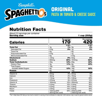 Campbell's SpaghettiOs Original Canned Pasta - 22.4 Oz - Image 4