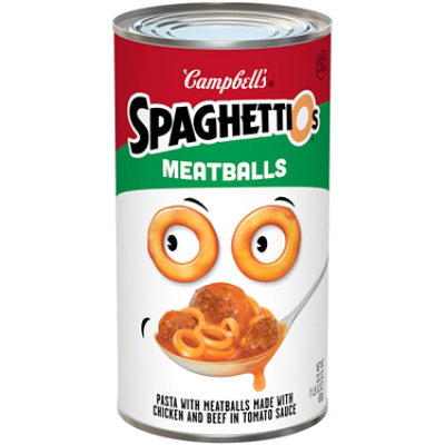 Campbell's SpaghettiOs Canned Pasta With Meatballs - 22.2 Oz - Image 1