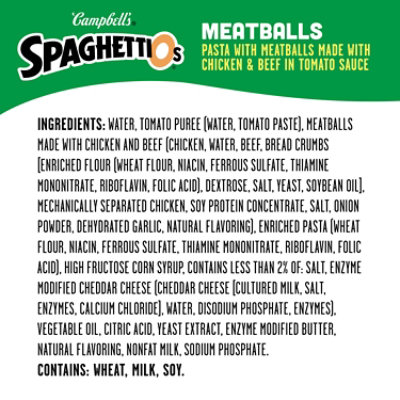 Campbell's SpaghettiOs Canned Pasta With Meatballs - 22.2 Oz - Image 5