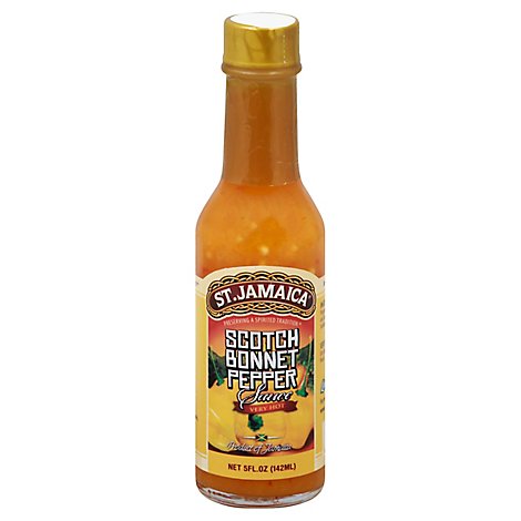 St. Jamaica Sauce Scotch Bonnet Pepper Very Hot - 5 Fl. Oz.