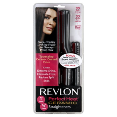 Rvln Ceramic Straight 1in & 1/2in - 2 Count