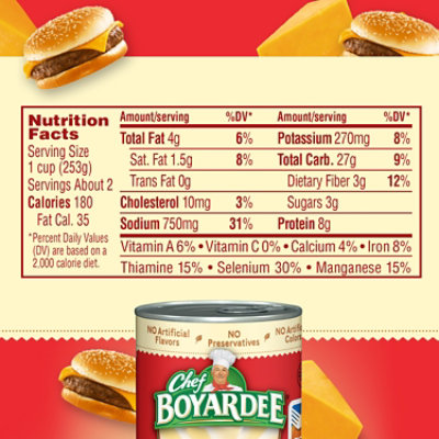 Chef Boyardee Cheesy Burger Macaroni - 15 Oz - Image 4