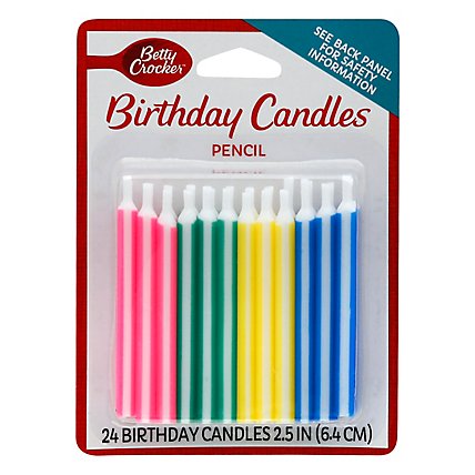 Betty Crocker Candles Birthday Pencil 2.5 Inch - 24 Count - Image 3