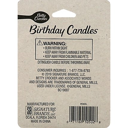 Betty Crocker Candles Birthday Pencil 2.5 Inch - 24 Count - Image 4