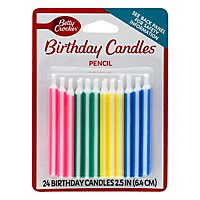 Betty Crocker Candles Birthday Pencil 2.5 Inch - 24 Count - Image 1