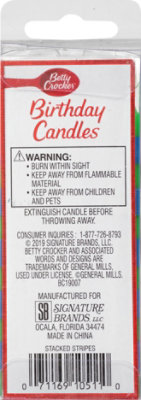 Betty Crocker Candles Birthday Stacked Stripes 4 1/4 Inch - 12 Count - Image 4