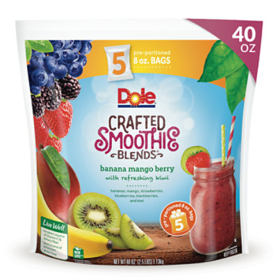 Dole Smoothie Blends Crafted Banana Mango Berry With Lime & Kiwi - 5-8 Oz - Image 3