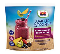 Dole Smoothie Blends Crafted Banana Mango Berry With Lime & Kiwi - 5-8 Oz
