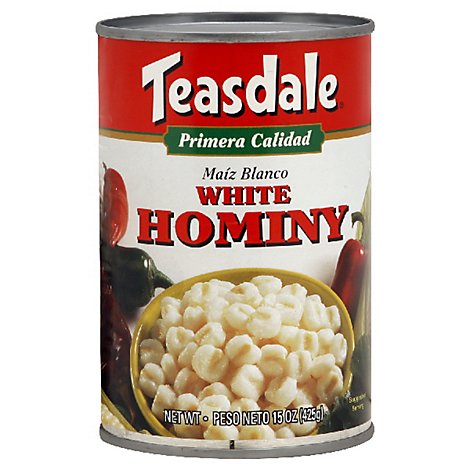 Teasdale Hominy White - 15 Oz