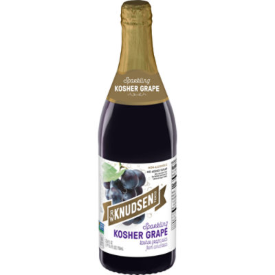 R.W. Knudsen Family Sparkling Kosher Concord Grape Non Alcoholic Juice - 25.4 Oz - Image 1