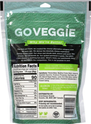 Go Veggie Mozz Style Shreds Dairy Free - 8 Oz - Image 6