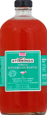 Stirrings Watermelon Martini Mix - 750 Ml - Image 1