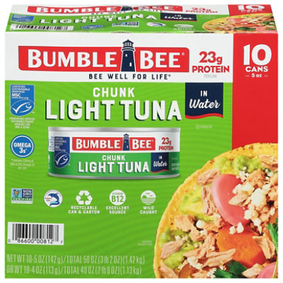 Bumble Bee Tuna Chunk Light In Water - 10-5 Oz - Image 3