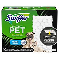 Swiffer Mopping Cloths Dry Pet Heavy Duty With Febereze Odor Defense - 10 Count - Image 2