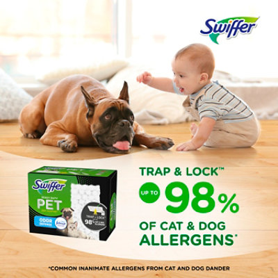 Swiffer Mopping Cloths Dry Pet Heavy Duty With Febereze Odor Defense - 10 Count - Image 5