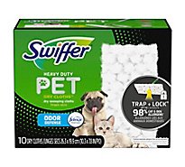 Swiffer Mopping Cloths Dry Pet Heavy Duty With Febereze Odor Defense - 10 Count