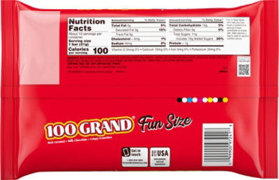 100 Grand Milk Chocolate Chewy Caramel & Crispy Crunchies Fun Size - 10 Oz - Image 6