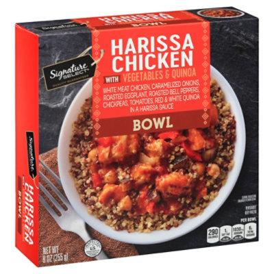 Signature Select Bowl Harissa Chicken Veg Quinoa - 9 Oz