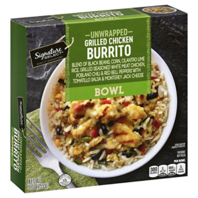 Signature Select Bowl Grilled Chicken Burrito - 9 Oz