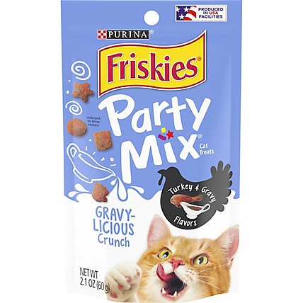 Friskies Cat Treats Party Mix Turkey & Gravy - 2.1 Oz - Image 1