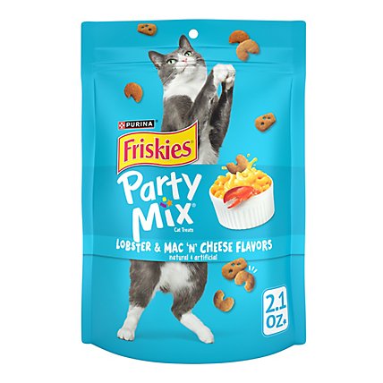 Friskies Cat Treats Party Mix Lobster & Mac N Cheese - 2.1 Oz - Image 2