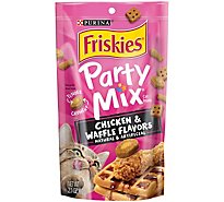 Friskies Cat Treats Party Mix Chicken & Waffle - 2.1 Oz