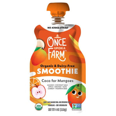 Once Upon A Farm Coco For Mangoes Organic Dairy Free Smoothie - 4 Oz