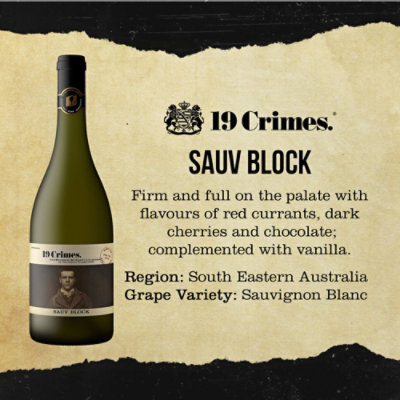 19 Crimes The Block Sauvignon Blanc White Wine - 750 Ml - Image 4