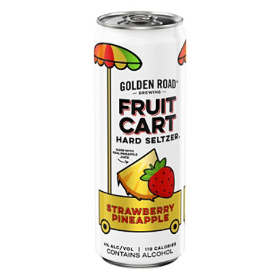 Golden Road Fruit Cart Strawberry Pineapple Hard Seltzer Can - 12 Fl. Oz.