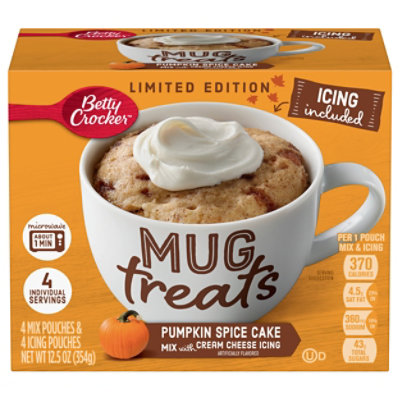 Betty Crocker Mug Treats Mix Pumpkin Spice Cake - 11.8 Oz