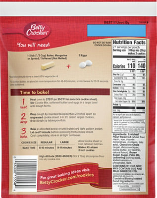 Betty Crocker Chocolate Chip Cookie Mix - 24.5 Oz - Image 6