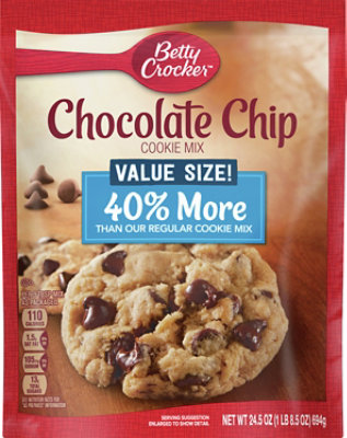 Betty Crocker Chocolate Chip Cookie Mix - 24.5 Oz - Image 2