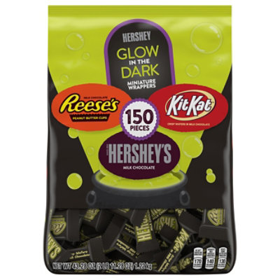 HERSHEYS Miniatures Glow In The Dark Assorted 150 Count - 43.28 Oz