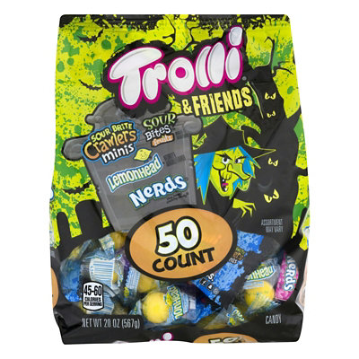 Trolli & Friends Candy Assorted 50 Count - 20 Oz