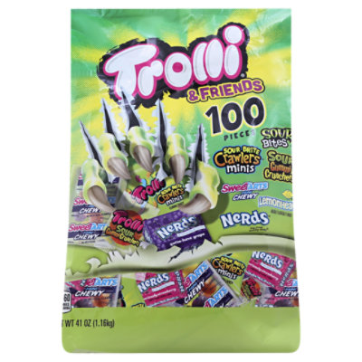  Trolli & Friends Candy Assorted 100 Count - 41 Oz 